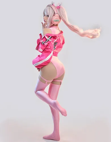 Vista 4 de haikyuu Body de cosplay para mujer con chaqueta, traje de baño de una pieza con corte de anime, control de abdomen