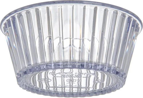 Vista 3 de Carlisle FoodService Products Ramequín de plástico estriado, 4.5 onzas, transparente