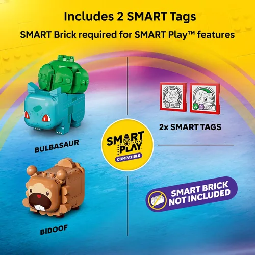 Vista 4 de LEGO Pokémon SMART Play: Berry Bash with Bulbasaur and Bidoof 72155