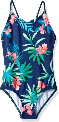 Vista 14 de Kanu Surf Bañador deportivo de una pieza Daisy Beach para niñas Aloha Negro