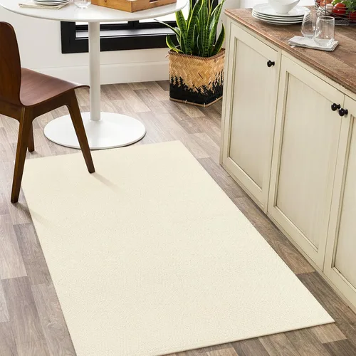 Vista 73 de LEEVAN Alfombra lavable para baño, alfombra tejida negra de 2 x 3 pies para entrada, alfombra de puerta delantera de algodón, alfombras pequeñas