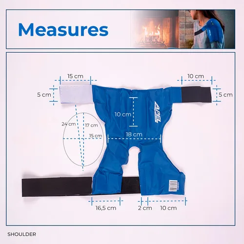 Vista 6 de Paquete de gel para el hombro. Terapia de frío/calor, paquetes reutilizables para tendinitis, hombro dislocado, aliviar el dolor, cirugías