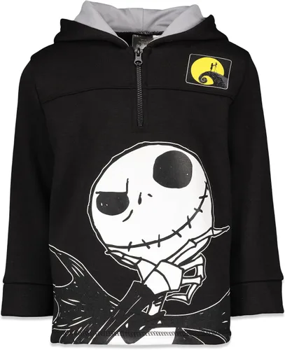 Vista 3 de Disney Pesadilla Antes de Navidad Jack Skellington Oogie Boogie Sally Sudadera con capucha de forro polar con cremallera de tres cuartos para niños