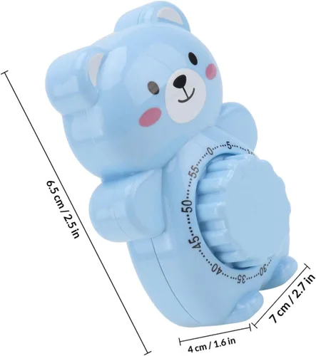 Vista 9 de Uonlytech Temporizador de oso con temporizador digital, despertador, para niños, temporizador de trabajo, herramientas de gestión del tiempo