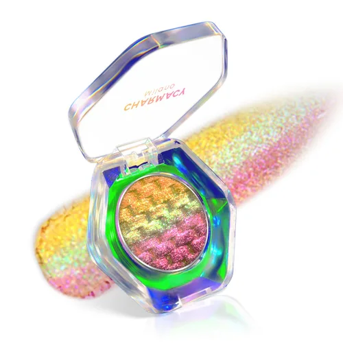 Vista 23 de CHARMACY Star Bomb - Sombra de ojos multicolor con purpurina, paleta de sombras de ojos que cambian de color, sombras de ojos en crema altamente