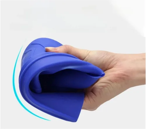 Vista 2 de Zapatos de rana de silicona, aletas cortas antideslizantes suaves para entrenamiento de natación, adecuados tanto para hombres como para mujeres