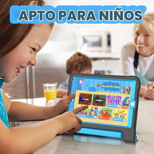 Vista 4 de YIHE - Funda infantil para iPad de 9.7 pulgadas con protector de pantalla, mango a prueba de golpes, funda convertible con soporte para iPad 9.7