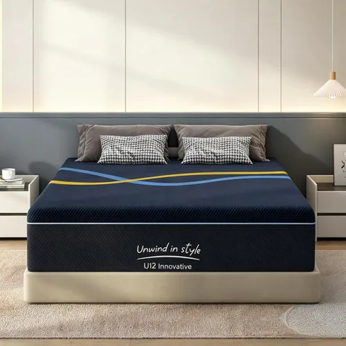 Vista 13 de Colchón Tamaño Twin, Colchón de Espuma Viscoelástica con Gel de 6 Pulgadas para Noches de Sueño Fresco y Alivio de Presión, Colchón de Firmeza Media