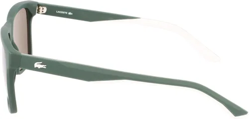 Vista 3 de Lacoste Lentes de sol rectangulares L972S para hombre color verde mate talla única Verde mate