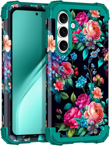Vista 38 de Rancase para Galaxy S25, Funda de tres capas, protección resistente a los golpes, paraguas de plástico duro + funda protectora de goma de silicona