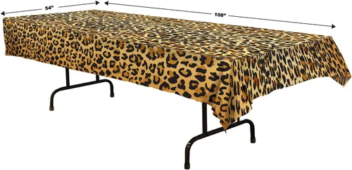 Vista 2 de Beistle Mantel navideño con estampado de leopardo, 1 pieza, multicolor