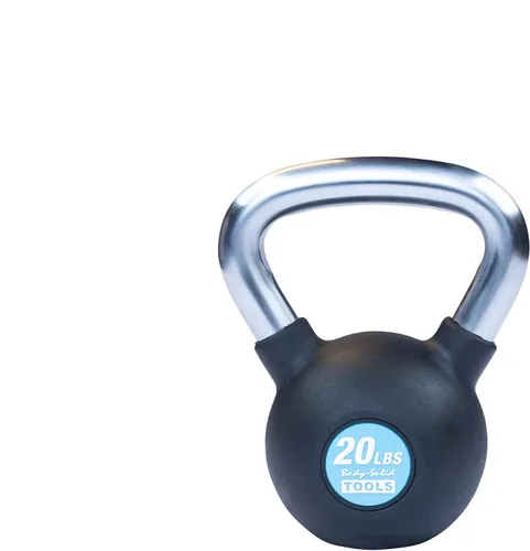 Vista 7 de Body-Solid Tools (KBZ) - Pesas rusas de hierro fundido con revestimiento de goma y mango antideslizante, pesas rusas para entrenamiento de fuerza