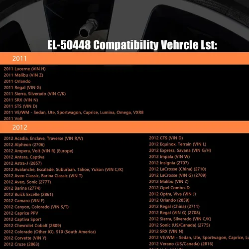 Vista 5 de Herramienta de aprendizaje TPMS para sensor de neumáticos GM, EL-50448 herramienta de activación y restablecimiento del sensor automático de presión