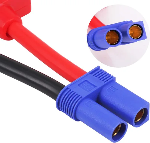 Vista 3 de Cable de puente EC5, cable de arranque de automóvil de repuesto automotriz, pinza de cocodrilo a conector EC5 para 12 V portátil de emergencia