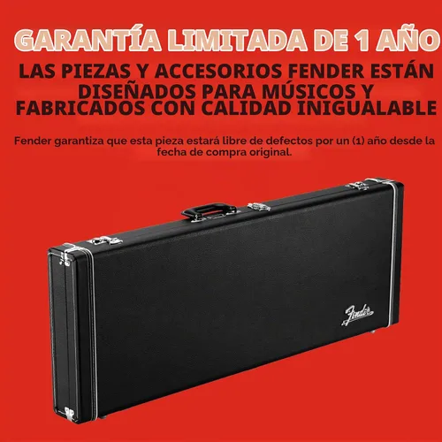 Vista 6 de Bolsa de transporte clásica Fender, serie Wood, para Jazzmaster/Jaguar, negra Negro