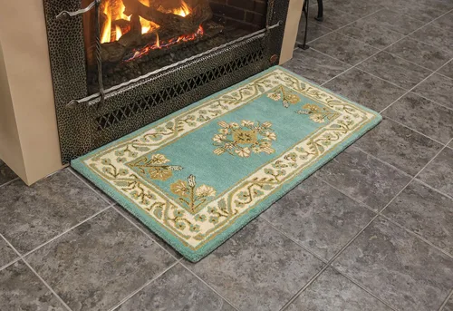 Vista 5 de Minuteman International Winter Green Jardin - Alfombra rectangular de lana