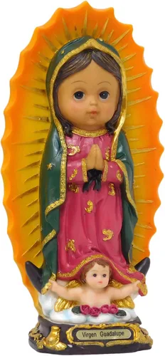 Vista 2 de Gigi's Classy Kids Estatuas religiosas católicas de 8 pulgadas para bebés, niños, niñas, regalo de Judas Guadalupe Michael Misericordia Nino Divino