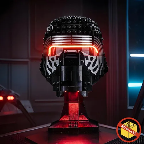 Vista 6 de BrickBling - Luz LED compatible con casco Lego Kylo Ren 75415
