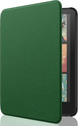 Vista 62 de MoKo Funda para Amazon Kindle Basic de 11ª generación 2024/2022 de 6 Verde medianoche