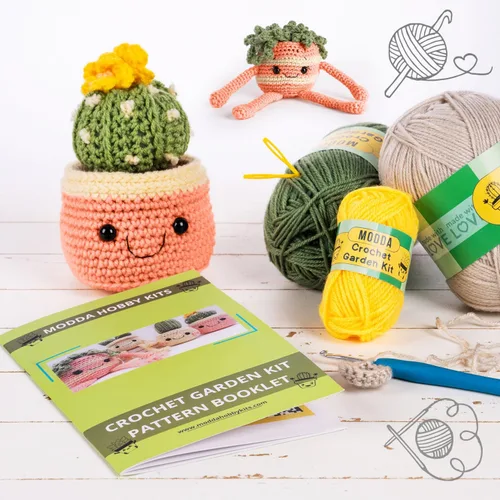 Vista 8 de MODDA Kit de ganchillo para principiantes, kit de inicio de ganchillo para principiantes con tutoriales en video fáciles de seguir, kits