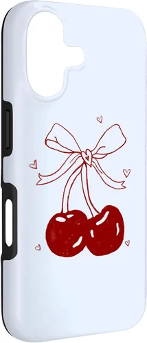 Vista 3 de Cherri Ties Baby Blue Cherry Bow Case for iPhone 17