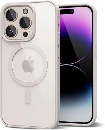 Vista 36 de oakxco Funda magnética transparente compatible con Magsafe, bonita funda delgada y transparente de poliuretano termoplástico no amarillenta, carcasa
