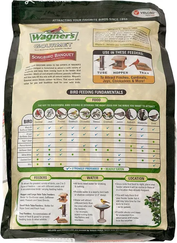 Vista 2 de Wagner's 82042 Songbird Banquete Alimento para pájaros silvestres, bolsa de 5 libras