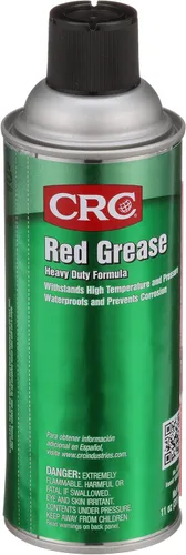 Vista 3 de CRC Red Grease 03079 - 11 WT OZ, lubricante en aerosol multiusos, color rojo para una fácil inspección visual