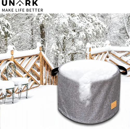 Vista 4 de Cubierta redonda para hoguera UNARK para Ranger de 15 pulgadas, accesorio impermeable para Ranger de 15 pulgadas, accesorio impermeable