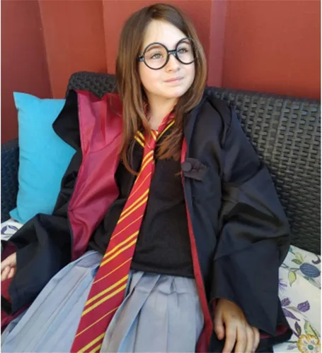 Vista 6 de Utaomld Magician Robe with Scarf Spell Wand, Wizard Cloak Halloween Christmas Witches Carnival Costumes Teens Adult Cape