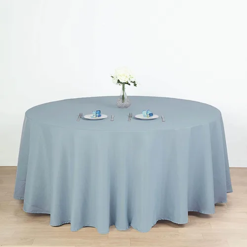Vista 154 de Efavormart - Mantel redondo de poliéster de 108 pulgadas, 108 pulgadas, para bodas, fiestas, banquetes, restaurantes, color verde manzana