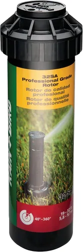 Vista 3 de Rain Bird 32SA Rotor de transmisión de engranajes de ajuste simple, patrón de 40 a 360 grados, distancia de rocío de 19 a 32 pies (5.79 a 9.75 m)