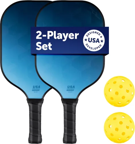 Vista 16 de Sport Squad Pickleball Paddles Set of 2 and Single Paddles - Lightweight, Durable & High-Performance Playability - Enhanced Grip & Power - USA
