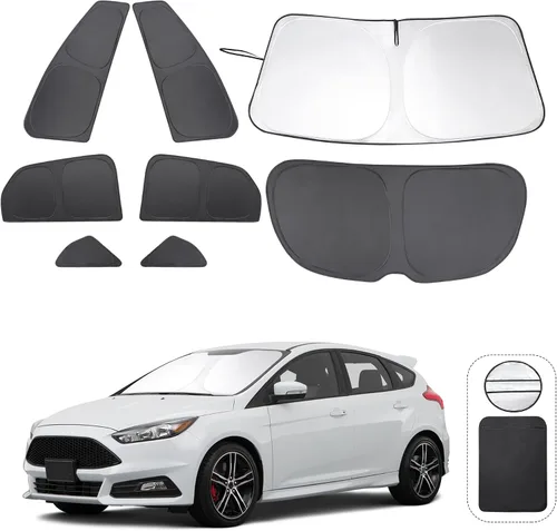 Vista 91 de TINGLU Persianas de ventana para Honda CR-V 2023-2026, accesorios para ventanas laterales de automóvil, parabrisas triangular, parasol para rayos UV