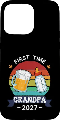 Vista 31 de First Time Grandpa 2027 Proud New Dad Grandpa Case for iPhone 17