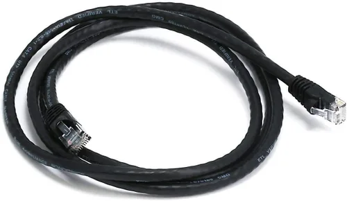 Vista 12 de 0.5FT 24AWG Cat5e 350MHz UTP Cable de red Ethernet de cobre desnudo - Negro