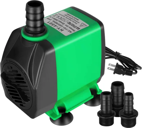 Vista 10 de Simple Deluxe Bomba sumergible de 80 GPH de 3.6 W con entrada ajustable y cable impermeable de 6 pies para pecera, hidroponía, fuentes, estanques