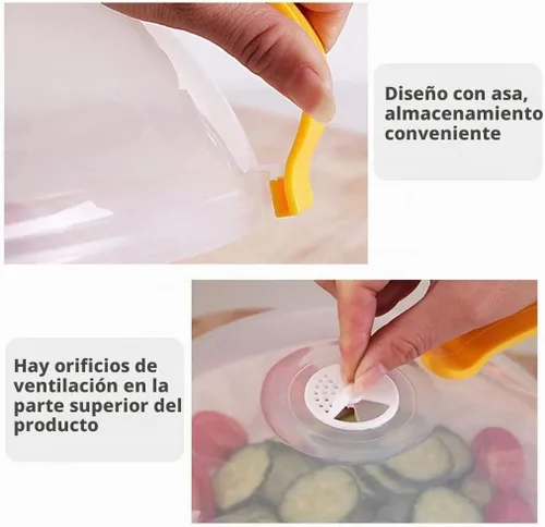 Vista 5 de Cocina Multifu reutilizable hermética cubierta de alimentos anti comida sputtering hogar profesional microondas cubierta con herramientas