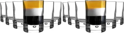 Vista 6 de Bormioli Rocco Barglass - Juego de 6 vasos de base pesada, 1.7 onzas, fabricados en Italia.
