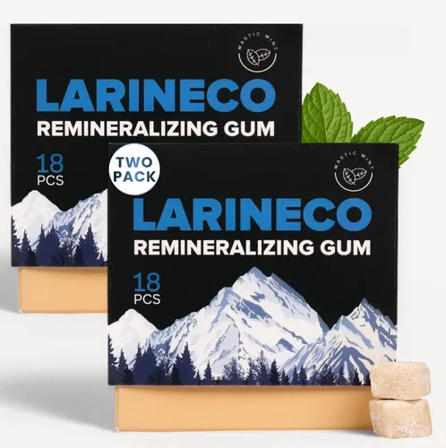 Vista 11 de Larineco - Goma de mascar remineralizante con nanohidroxiapatita y xilitol - Goma de xilitol sin azúcar, sin plástico, sin colorantes, sin