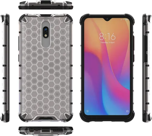 Vista 226 de Pzwoxukhov Funda compatible con Redmi A1, compatible con Redmi A2 Honeycomb Anti-caída Absorción de Golpes Negro