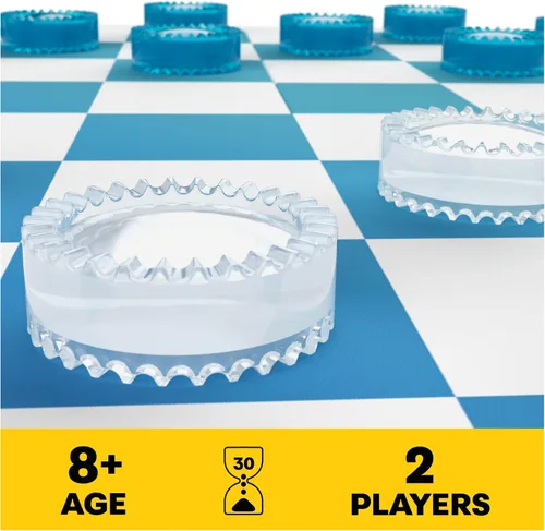 Vista 2 de Juego de mesa Pack & Go de ajedrez y damas de Spin Master Games Juego portátil de 2 jugadores Tablero de ajedrez Juego de ajedrez para adultos