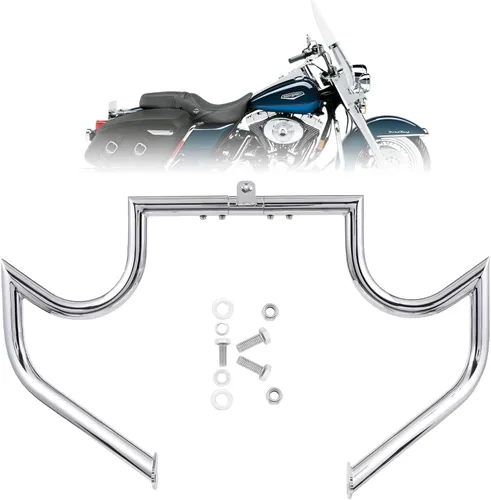Vista 8 de Barra de Choque Protector de Motor Barra de Carretera para Harley Davidson Touring Road King Street Glide Electra Glide CVO y Modelos de Trike 97-08