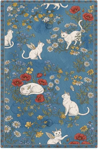 Vista 87 de Decorative Outlet Covers Blue Background White Cat Daisy Floral 2-Gang 1-Gang Wall Plate Single Toggle/Rocker Farmhouse Style Light Switch Covers
