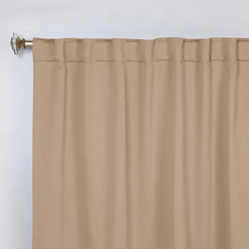 Vista 57 de BLUENILEMILLS Paneles de cortinas opacas para oscurecer la habitación con bolsillo para barra/pestañas traseras, cortinas perfectas para ventanas