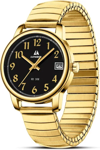 Vista 8 de LN LENQIN Relojes para mujer, reloj de cuarzo analógico de acero inoxidable para mujer, impermeable, fácil de leer, reloj de pulsera para mujer