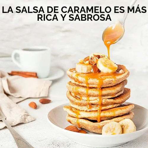 Vista 7 de King's Cupboard Salsa de caramelo orgánica: la salsa perfecta para helado, salsa de frutas, cobertura de postres, llovizna de caramelo para café