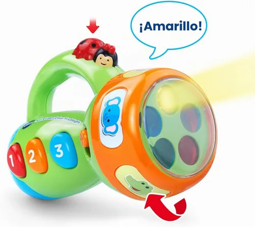 Vista 2 de VTech Spin and Learn Linterna de Color, Verde Lima