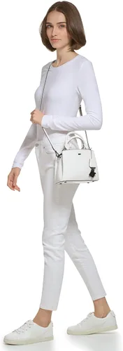 Vista 5 de DKNY Paige - Bolso pequeño, color blanco óptico, Blanco óptico