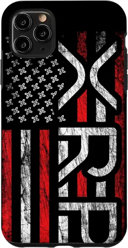 Vista 13 de iPhone 16 XRP Crypto - XRP criptomoneda - Bandera americana - Funda XRP